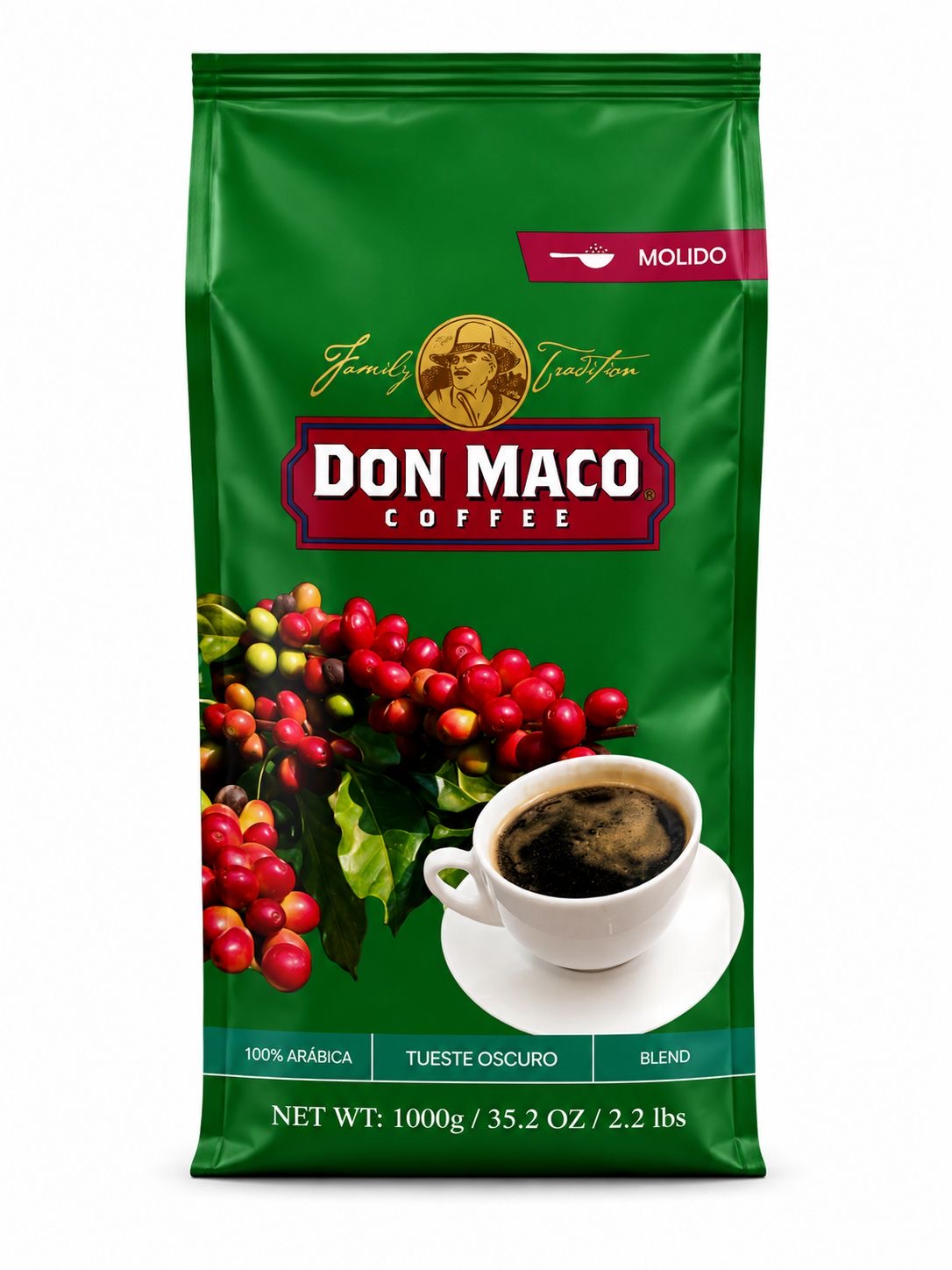DMC Tueste Oscuro molido 1,000gr (Kilo)