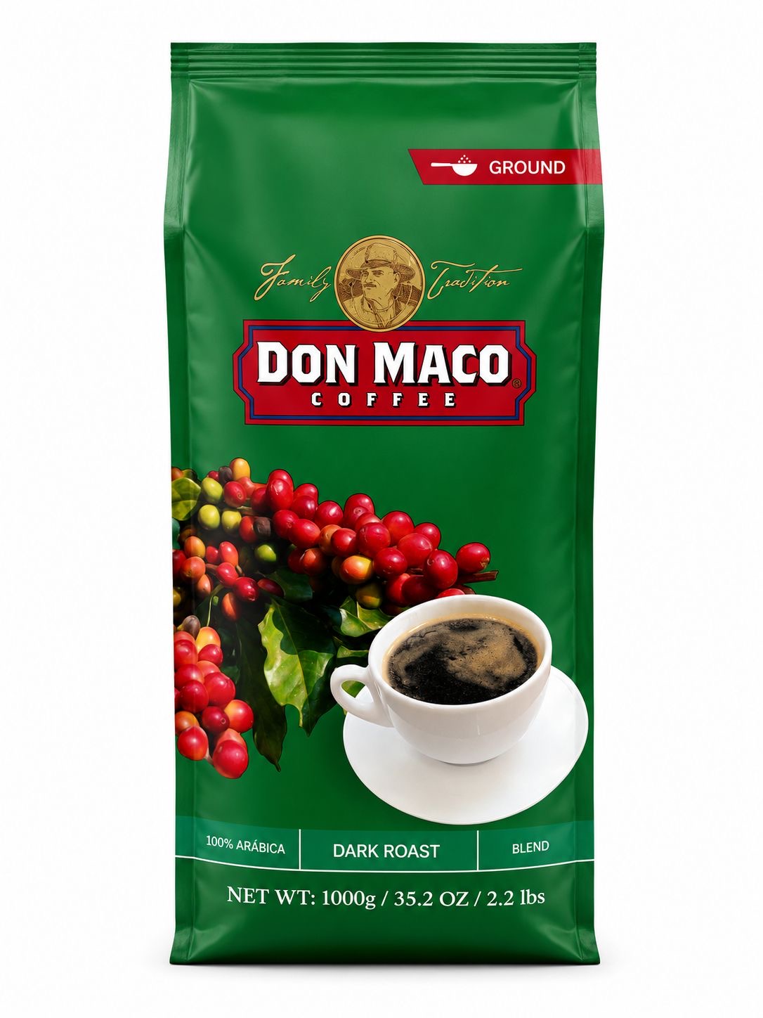 DMC Tueste Oscuro molido 1,000gr (Kilo)
