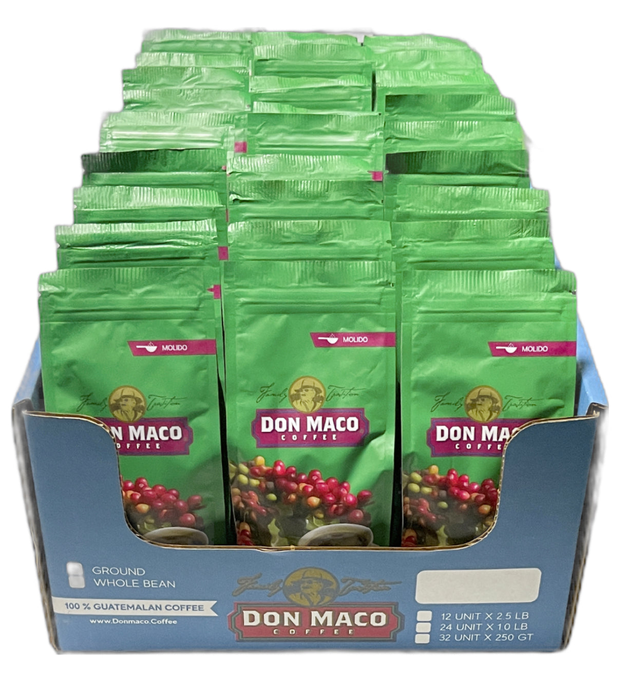 DMC dark roast molido 250g (27 unidades)